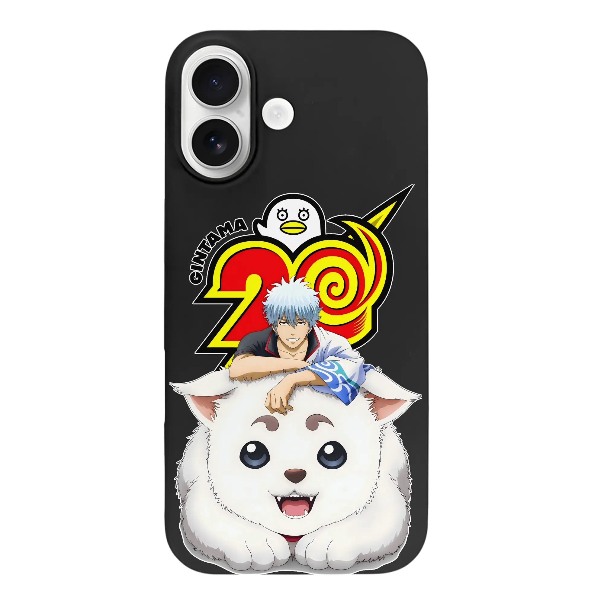 銀魂 グッズ 坂田 銀時 - iPhone 17 シリーズ シリコンケース 薄型 耐衝撃 指紋防止 ソフトタッチカバー 精密フィット 傷防止 保護ケース iPhone 17/17 Air/17 Pro/17 Pro Max 対応